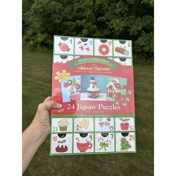 Advent Calendar 24 Day Surprise Jigsaw Puzzles Sweet Christmas Eurographics NIB - Picture 6 of 6